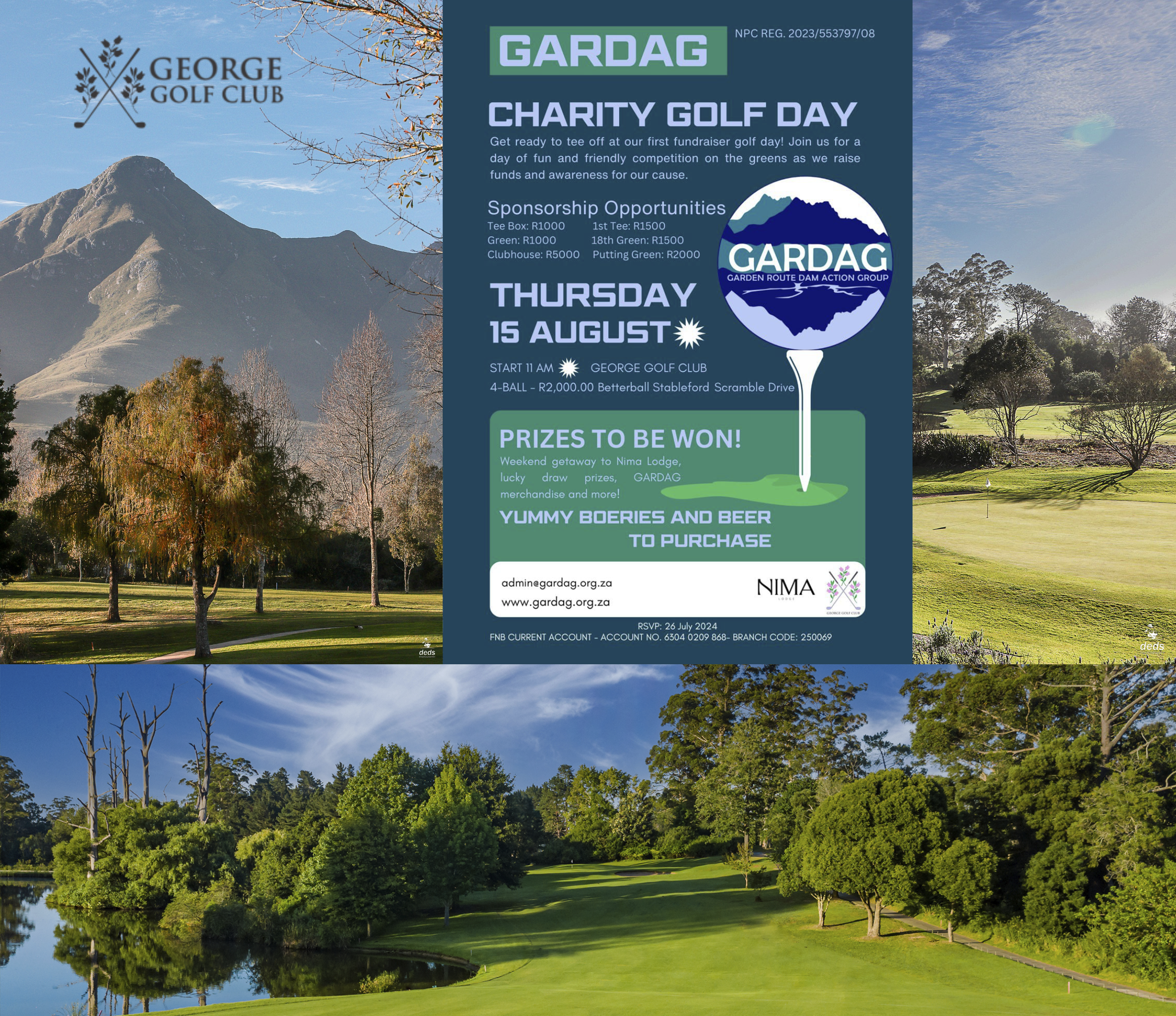 GARDAG Inaugural Fund Raising Golf day at the The George Golf Club